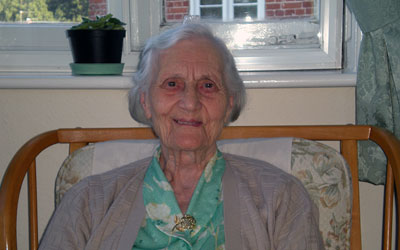 Kathleen Bidewell, was 102 years