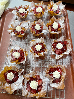 One of the desserts served for lunch today