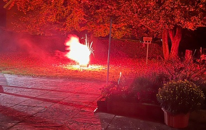 Fireworks with soup & hotdogs