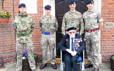 Soldiers came to Quebec Hall